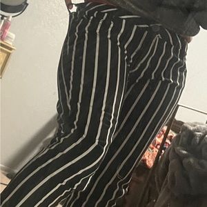 Jeans, striped pants, size 13 waste 17 or maybe 17 1/2 inseam is 30